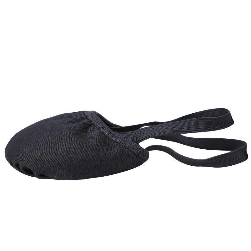Linodes Canvas Contemporary Pirouette Lyrical Half Sole Jazz Ballet Dance Shoe Turning Shoes for Women and Girls-Black-M - Image 2